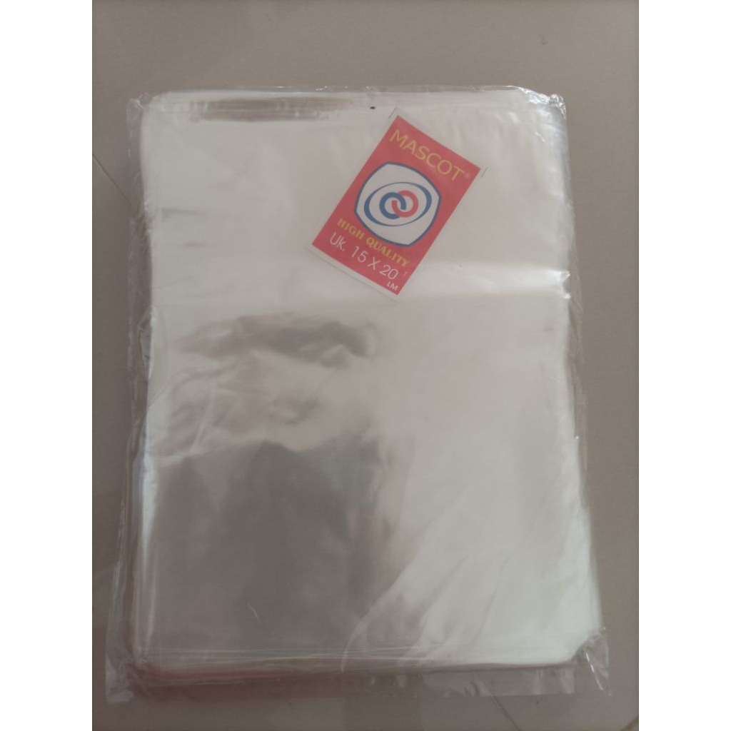 พลาสติกมาสคอต PP ใส ขนาด 15x20 หนา 0.3