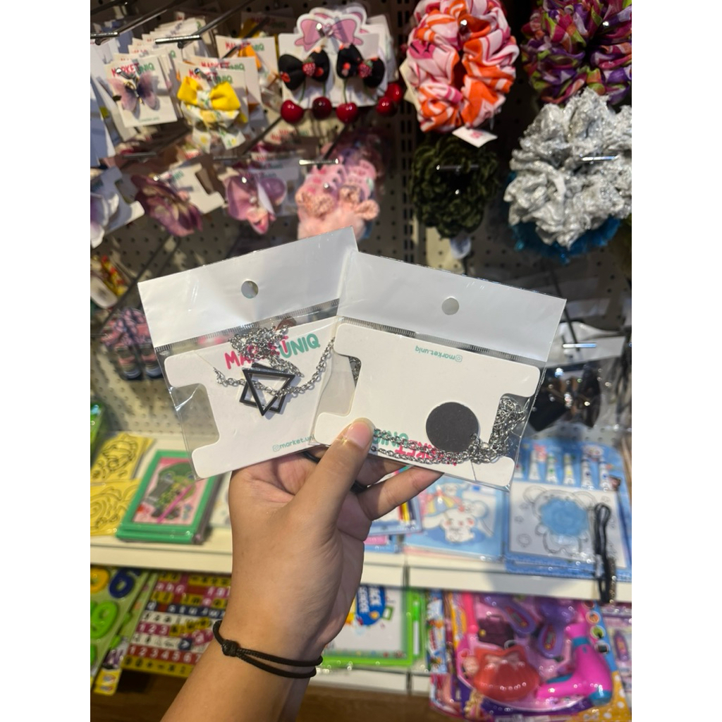 UNQ สร้อยคอไทเทเนียมสําหรับผู้ชายและผู้หญิง – จี้รักย้อนยุคเกาหลี Y2K Hip Hop Multilayer รายละเอียดส