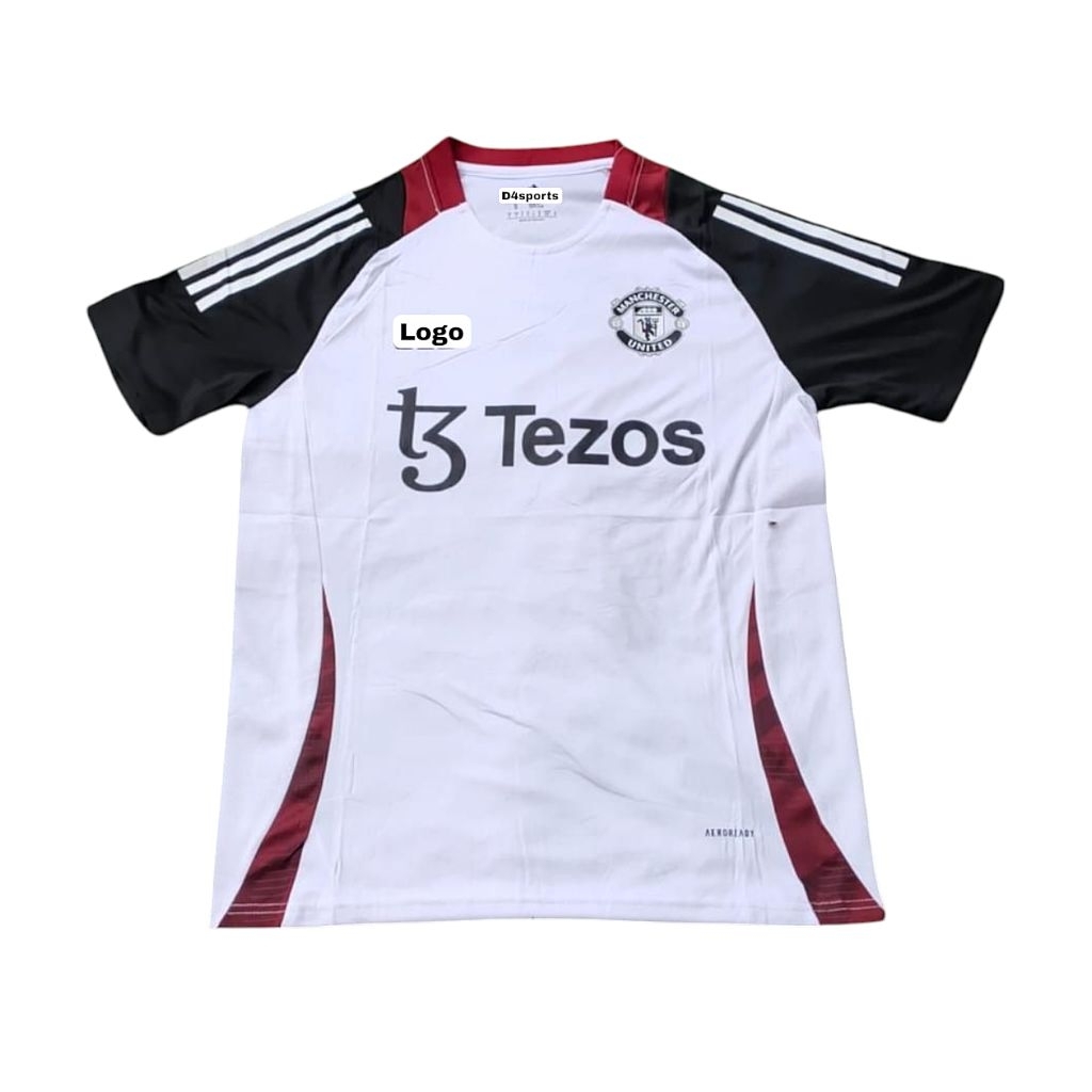 M.UU Tezos White Jersey เสื้อฟุตบอลผู้ชายปี 2025 ล่าสุด G0