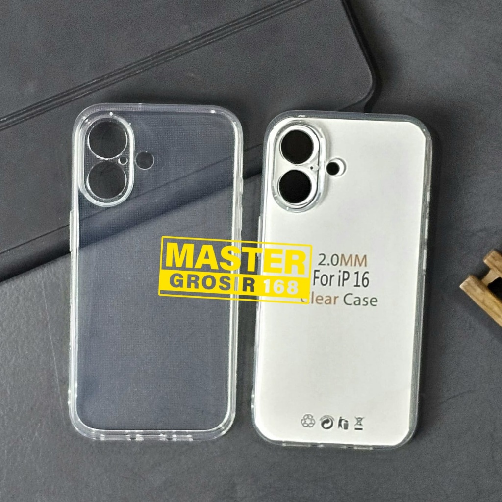 เคส IPHONE 16 IPHONE 16 PLUS IPHONE 16 PRO IPHONE 16 PRO MAX CLEAR HD CASE 2.0MM CLEAR CASE CH-1