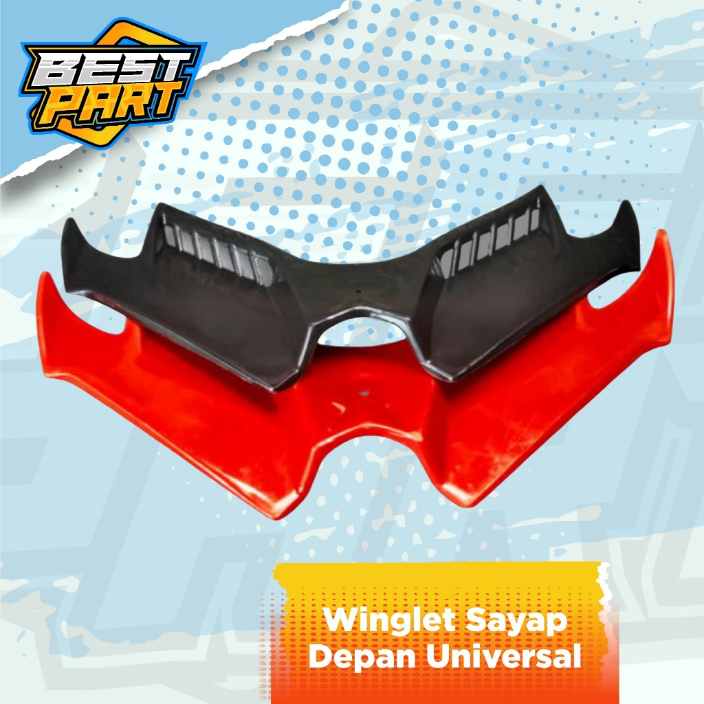 UNIVERSAL WINGLELET R15 WINGLET VIXION WINGLET CBR WINGLET NINJA WINGLET SUPRA GTR WINGLET MX KING W