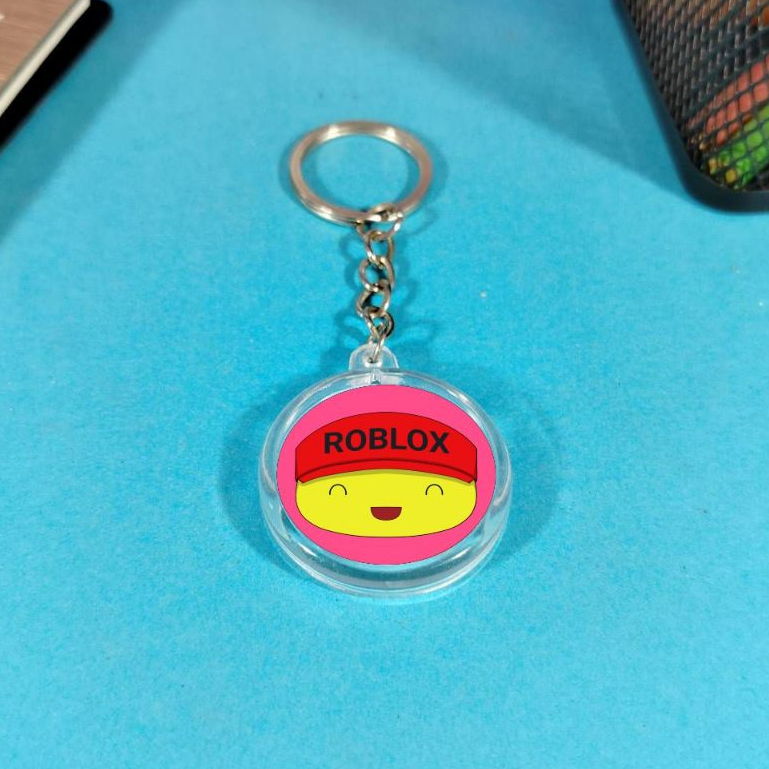 GANTUNGAN Roblox Forsaken Mini Game Keychain - พวงกุญแจตัวละคร Elliot Chance น่ารัก ขนาด 32 มม.