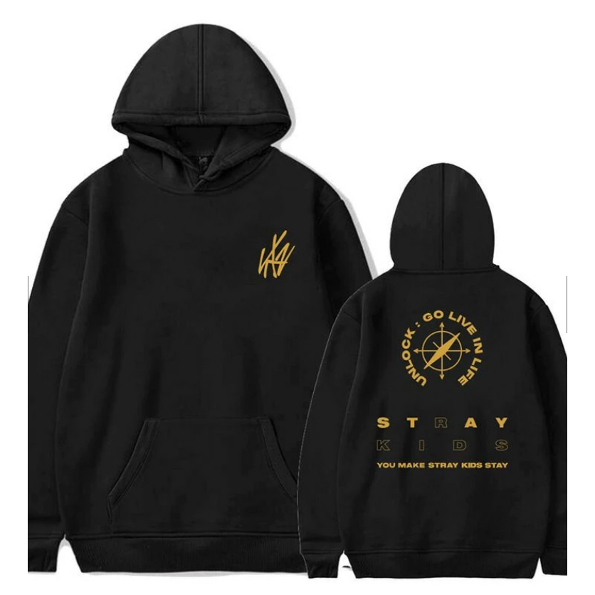 ^^GGOO^^^>>STRAY KIDS Hoodie Big Size (S - 6XL) Korean Idol KPop Jacket STRAYKIDS UNLOCK: GO LIVE IN