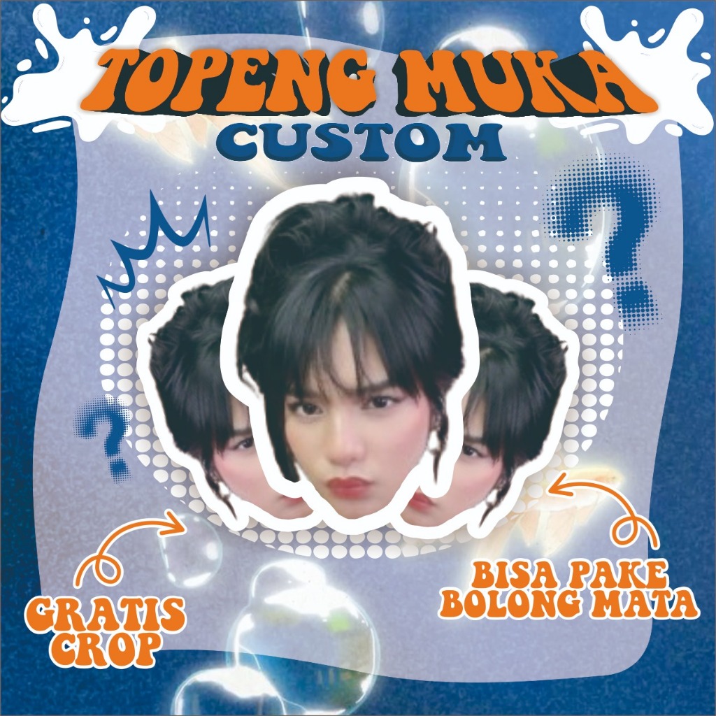 PRINT CUSTOM FACE MASKS FOR YOUR OWN FACE, NATIONAL, BIRTHDAY, ETC.....