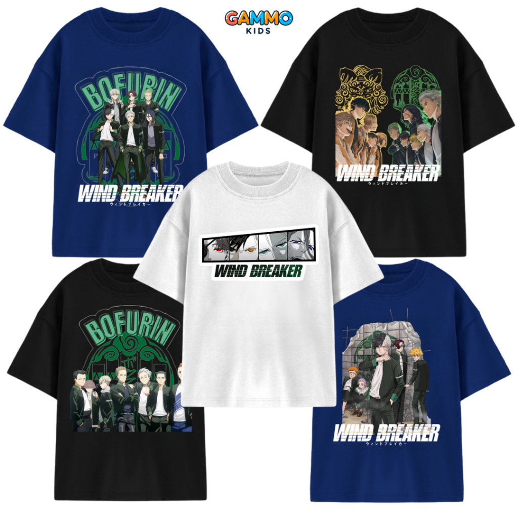 เสื้อยืด Wind Breaker Kids สําหรับเด็กชายและเด็กหญิง