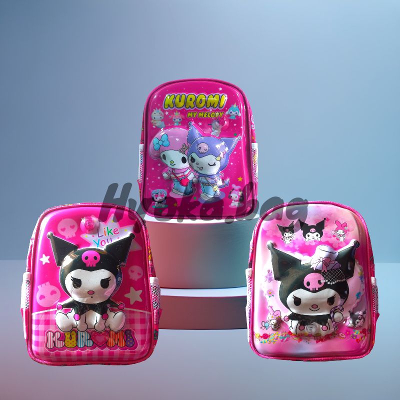 3D LED GIRLS SCHOOL BAG สําหรับ 2-3 ปี OLD (ONE ROOM) GIRLS BACKPACK