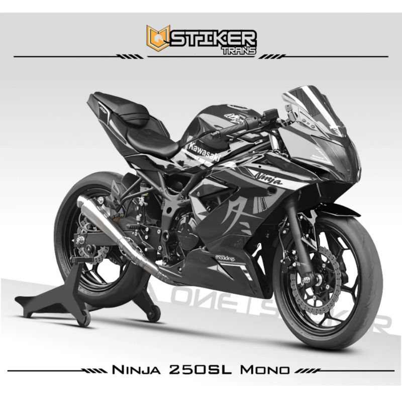 Semifull STRIPING NINJA 250 SL MONO / MOTIF 20 / สติ๊กเกอร์ / NINJA 250 RR MONO / 250 / 250SL MONO /