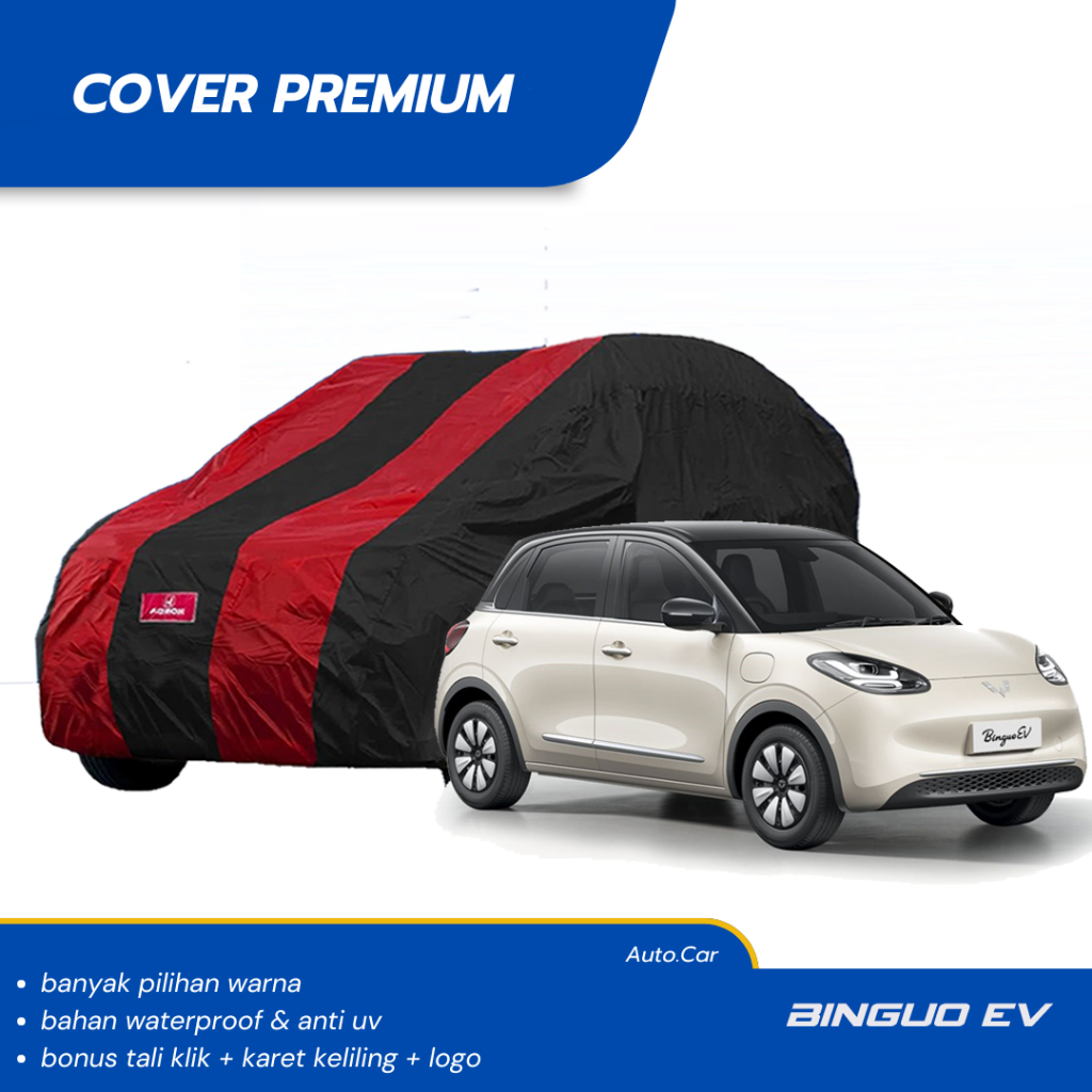 ฝาครอบรถพรีเมี่ยม BINGGUO EV ผ้าคลุมรถ WULING BINGUO EV กันน้ําป้องกันรังสียูวี Wuling Binguo EV รถ 