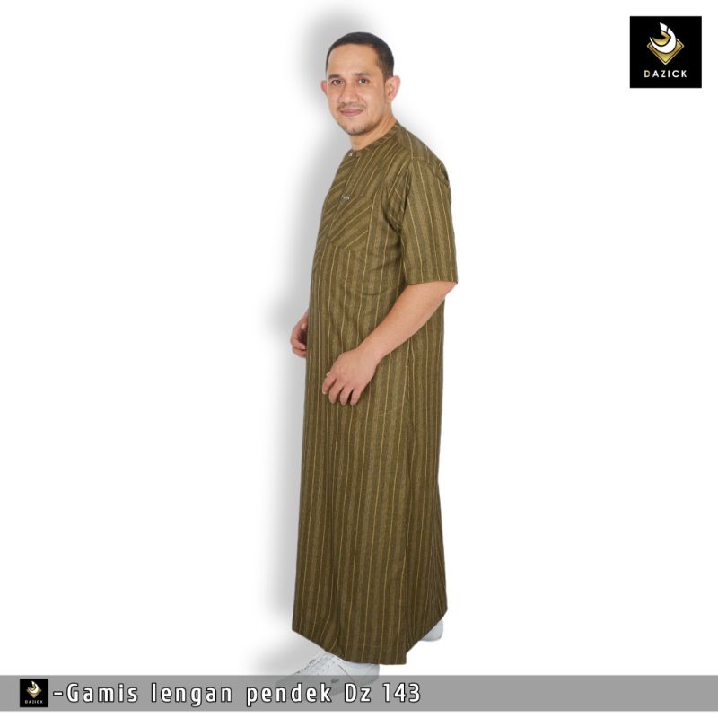 ดาซิค 143 เสื้อคลุมผู้ใหญ่ลายทางคอปกกลมซิป