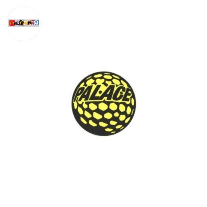 Palace Skateboards ลูกกอล์ฟ โลโก้กราฟิก สติ๊กเกอร์โค้งมน