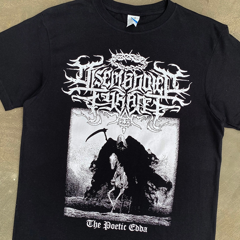 เสื้อยืด Tyrant DISEMBODIED - POETIC EDDA | เสื้อยืดวง | เสื้อยืดผ้าฝ้าย | เสื้อยืด Buildup | เสื้อยืดโอเวอร์ไซส์