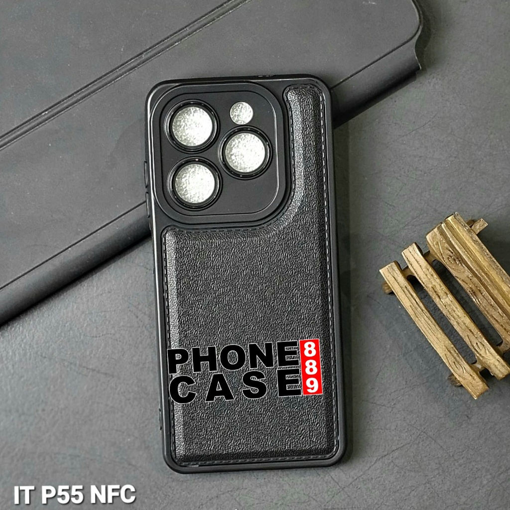 ITEL P55 NFC CASE LEATHER PRO BLACK CASE BLACK ITEL P55 NFC