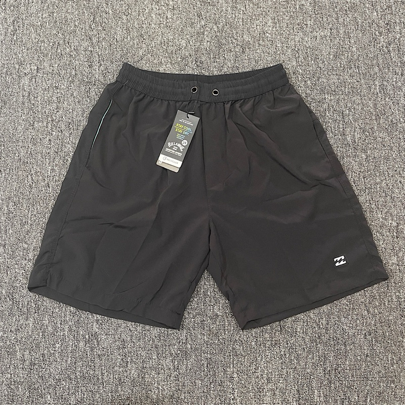 Hitam กางเกงขาสั้นผู้ชาย BILLABONG สีดํา BROAD SHORT ร่มชูชีพ LIKE ORI