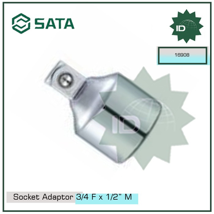 อะแดปเตอร์ซ็อกเก็ต 16908 3/4" FF 1/2" M SATA ADAPTER