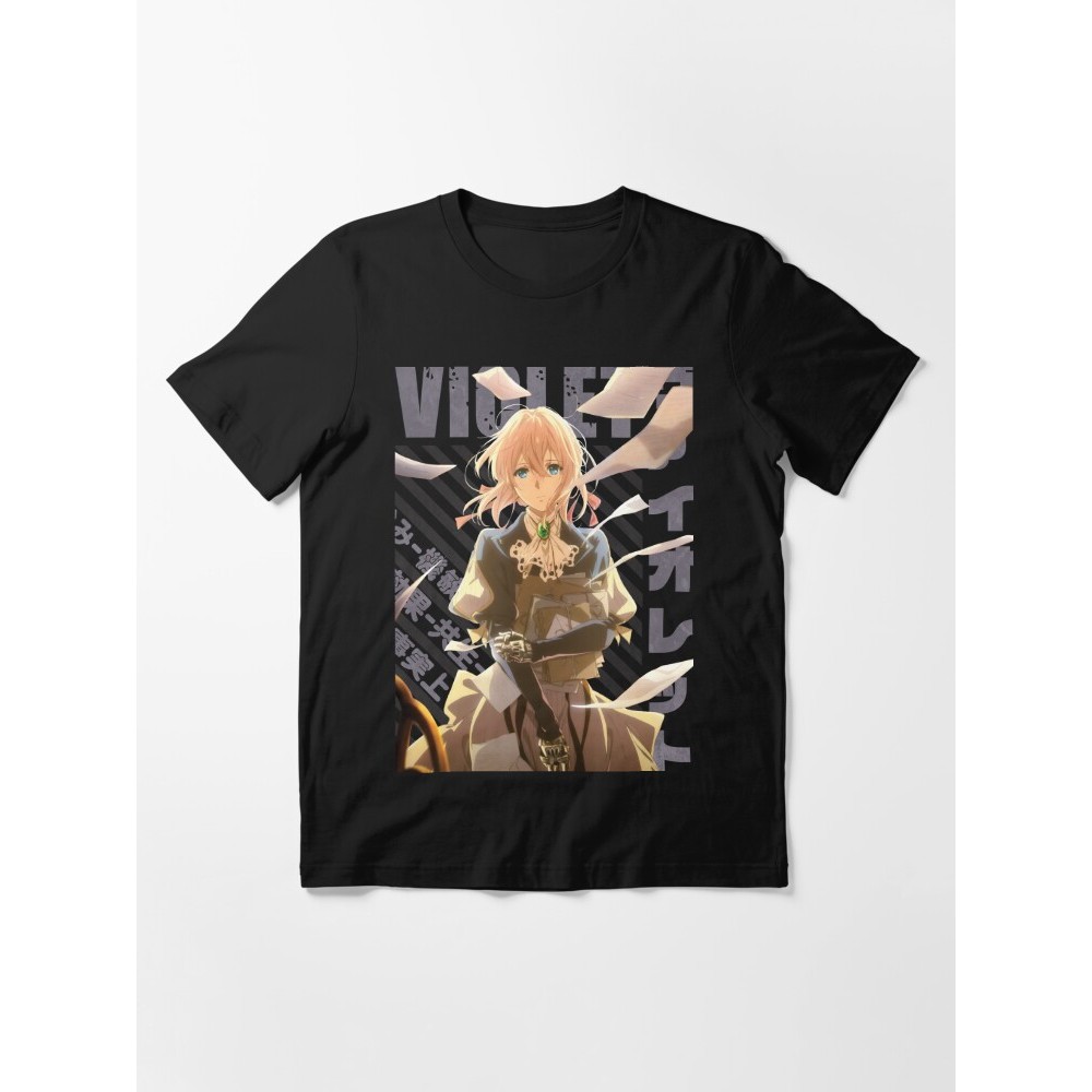 เสื้อยืดสีพื้น เสื้อยืดการ์ตูน Violet Evergarden Violet Evergarden