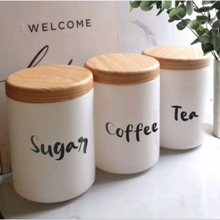 [ PAKET 1000ml isi 3pcs ] Free SENDOK & STIKER BUMBU White Jar toples PLASTIK toples bumbu toples estetik