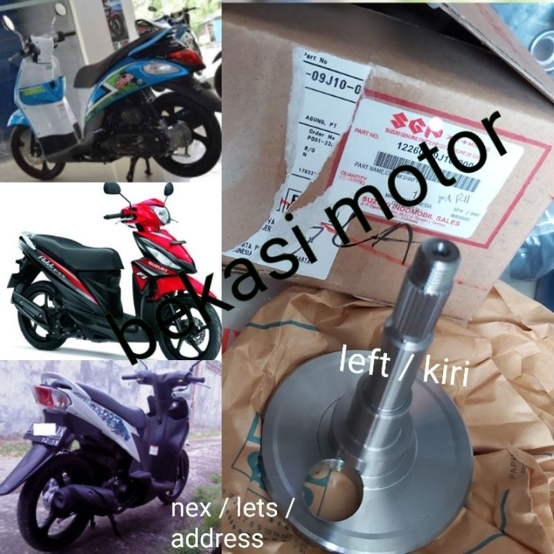 12261-09j เพลาข้อเหวี่ยงซ้ายเพลาข้อเหวี่ยงซ้าย suzuki nex ที่อยู่ nex karbu nex 2 nex 1 F1 Fi เดิมฉีด 40J 27J