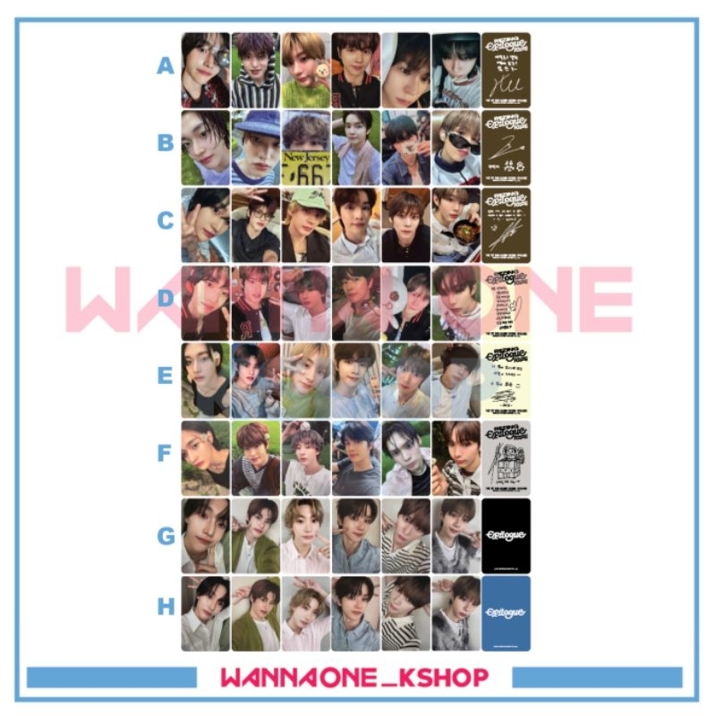 Photocard Riize EPILOGUE อัลบั้มรีizing
