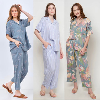 Piyama Oneset Kekinian Wanita LD 120 Homedress Cantik bahan Rayon Premium adem