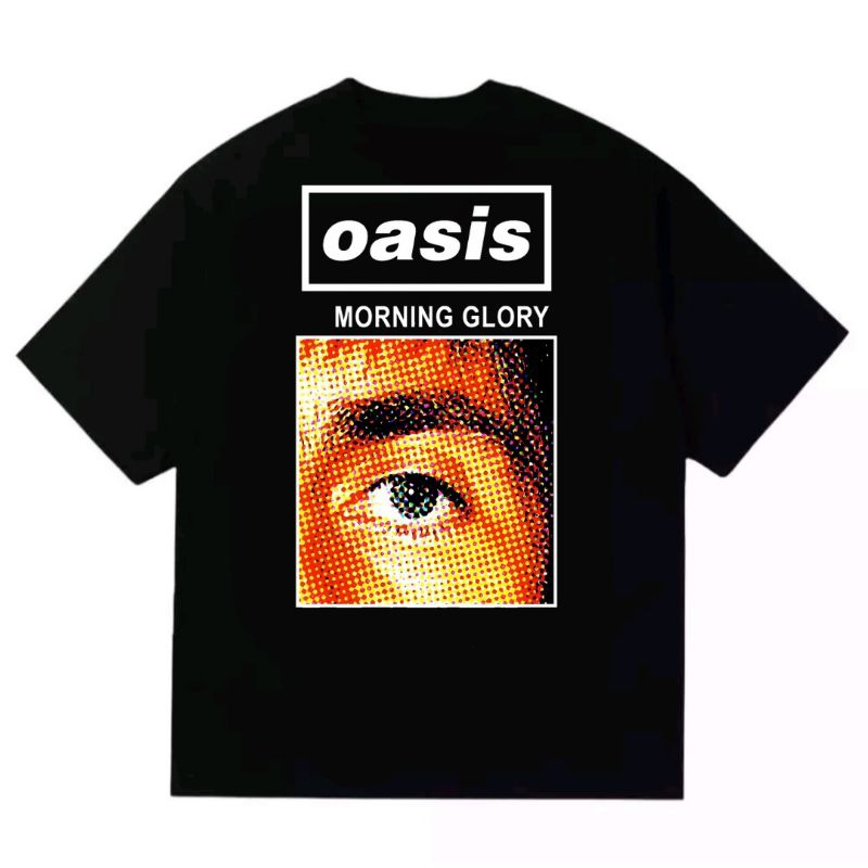 เสื้อยืด Mcvoice Oasis Morning Glory Band เสื้อยืด