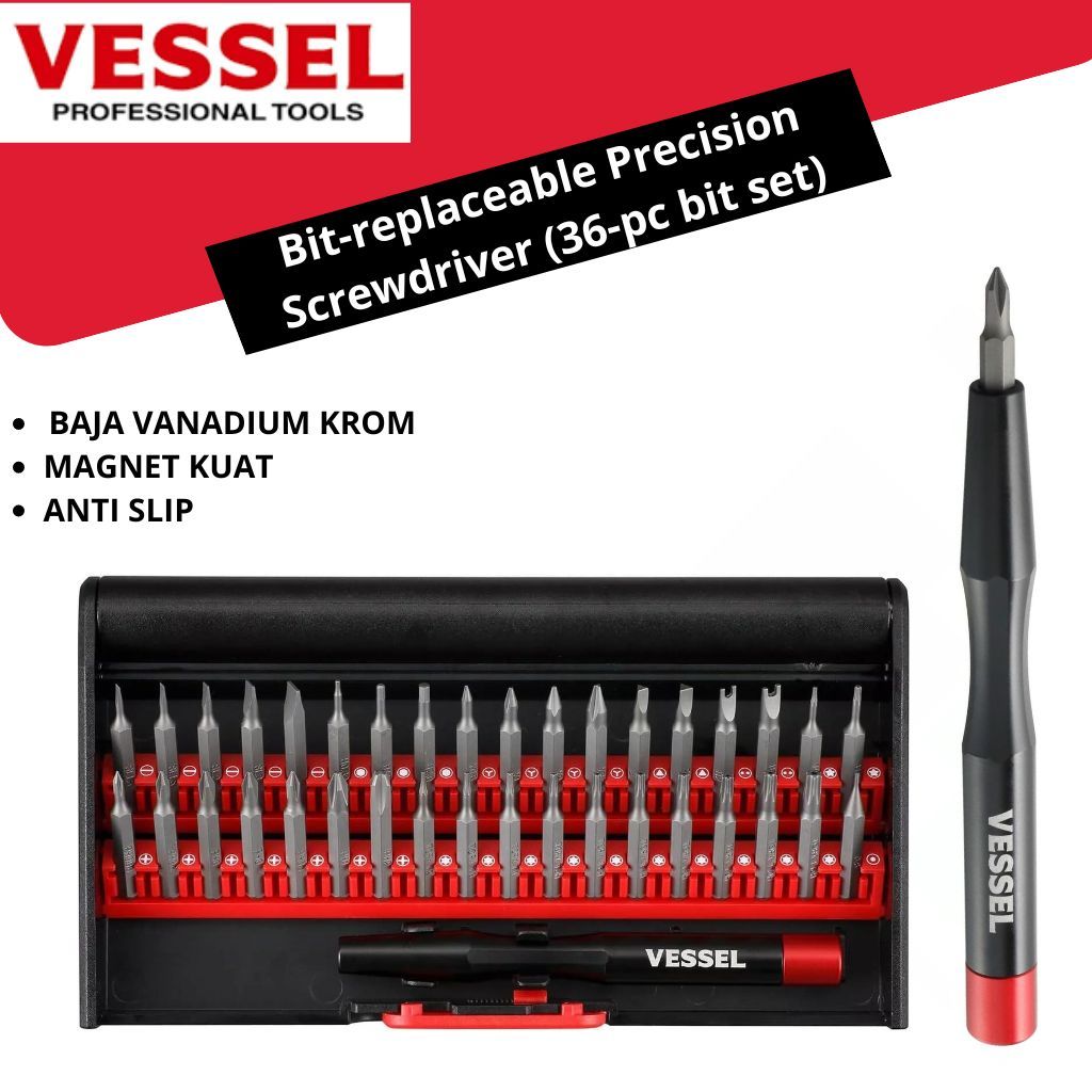 VESSEL 36 in 1 Precision ไขควงชุดเครื่องมือไขควงขนาดเล็ก 9836
