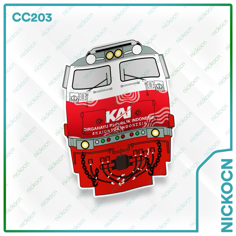สติ๊กเกอร์หัวรถจักร CC203
