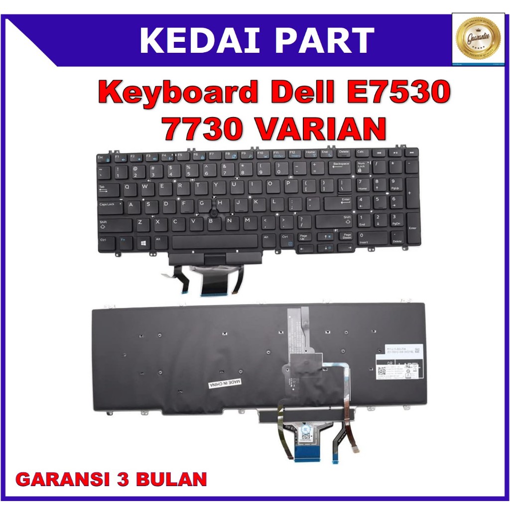 คีย์บอร์ด Dell Precision E7530 5540 0266YW 0NJ6Y 266YW ตัวชี้ Backlight Backlite