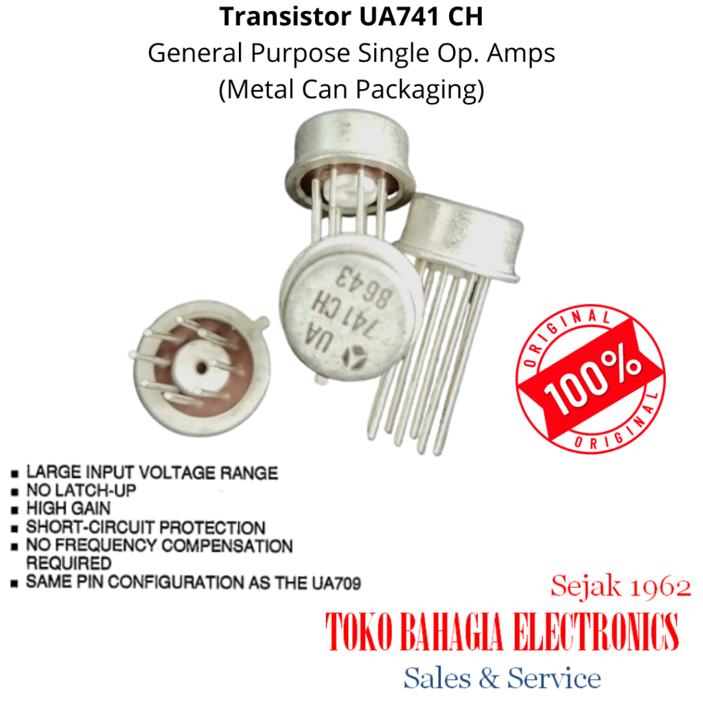 IC UA741CH UA741 วัตถุประสงค์ทั่วไปเดี่ยว Op-Amp Equation UA709 โลหะสามารถบรรจุภัณฑ์
