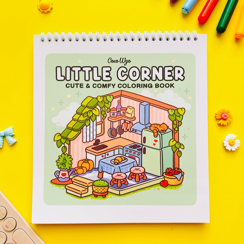 สมุดระบายสี Little Corner Coco Wyo สมุดระบายสีน่ารักและสบาย