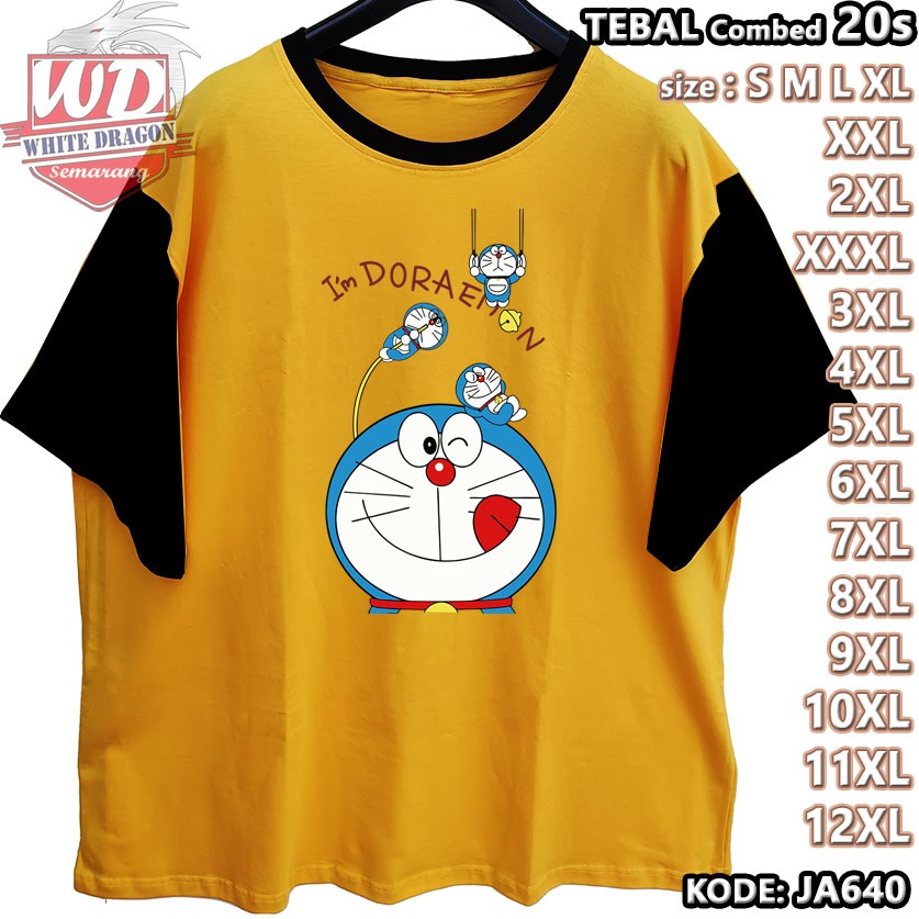 DORAEMON เสื้อยืดขนาดใหญ่รหัส JA640 JUMBO 2XL 3XL 4XL 5XL 6XL 7XL 8XL 9XL 10XL 11XL 12XL