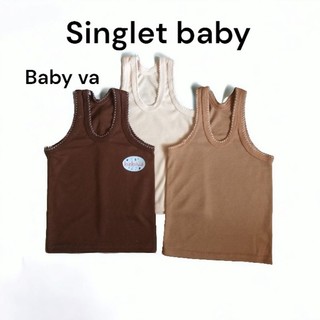 6 pcs singlet anak singlet bayi neuborn kaos dalam anak baby singlet warna sni