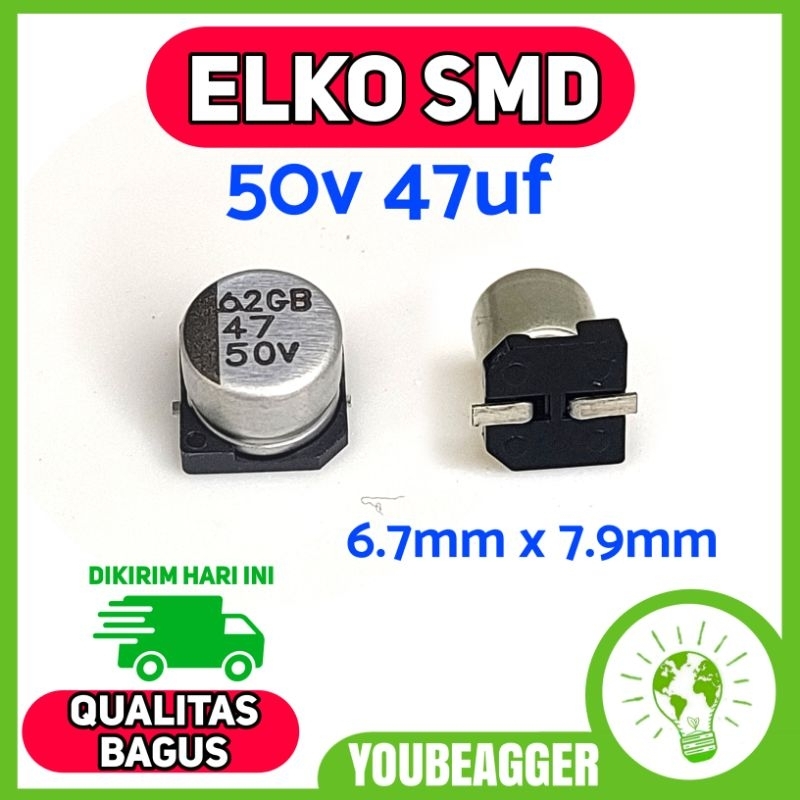 กวางเอลโก้ smd 50v 47uf
