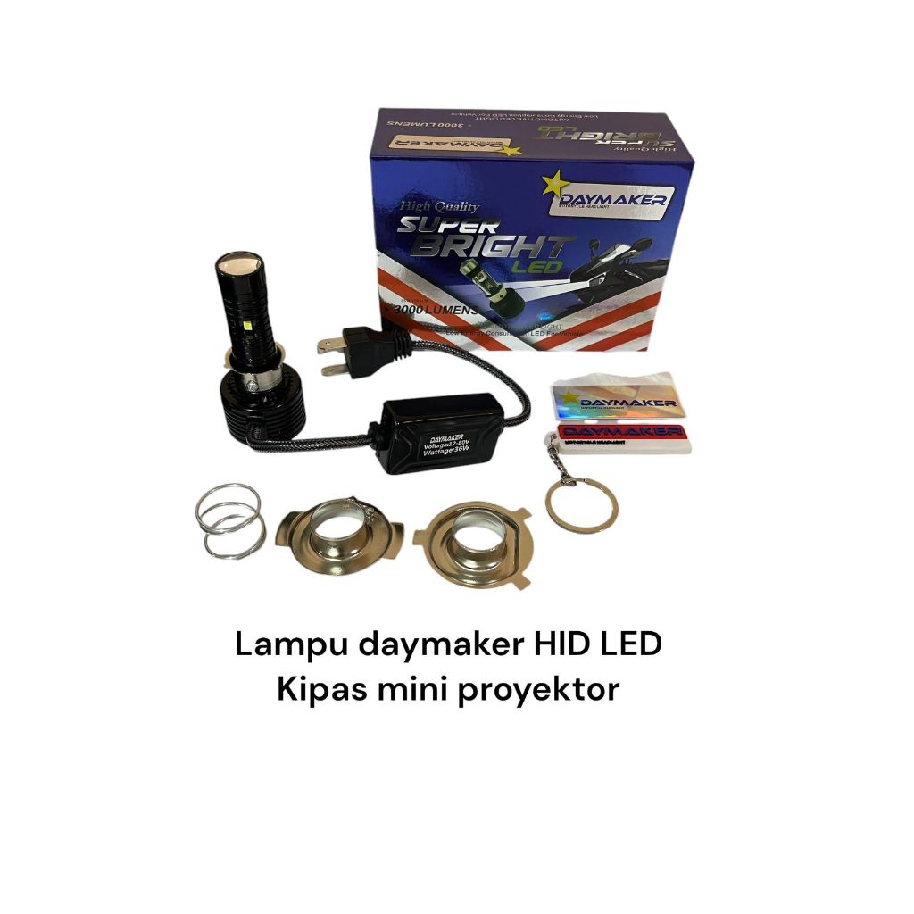 Daymaker ไฟหน้า Hid Led Mini Projector Mp1s Fan
