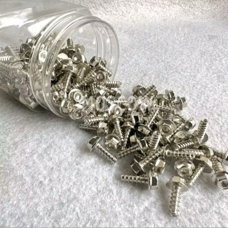 STAINLESS BODY PROBOLT CHROME MODEL H0NDA YAMAHA MIO NMAX NEW NMAX OLD LEXI XMAX FINO XEON MIO J VARIO BEAT SCCAPY ETC.