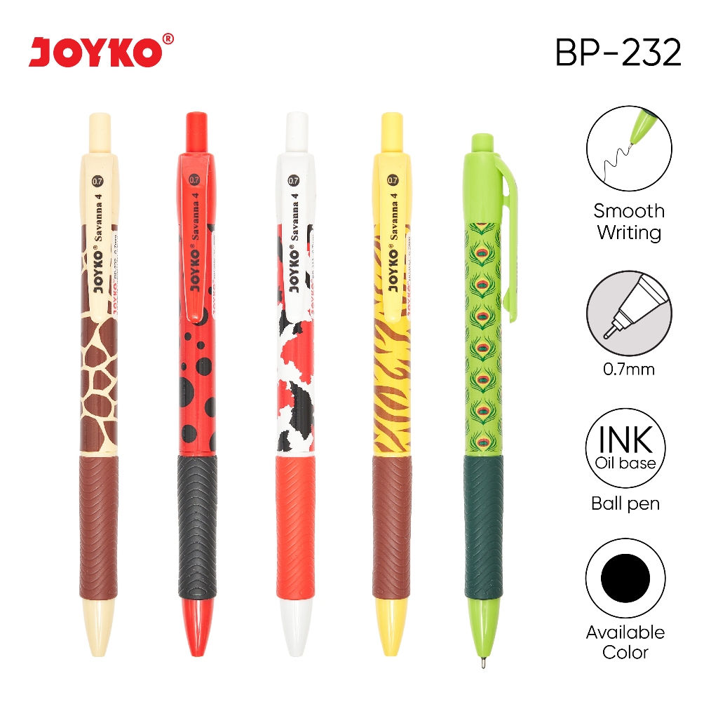 Ball Pen Joyko BP-232 Savanna Pen 4 0.7 mm