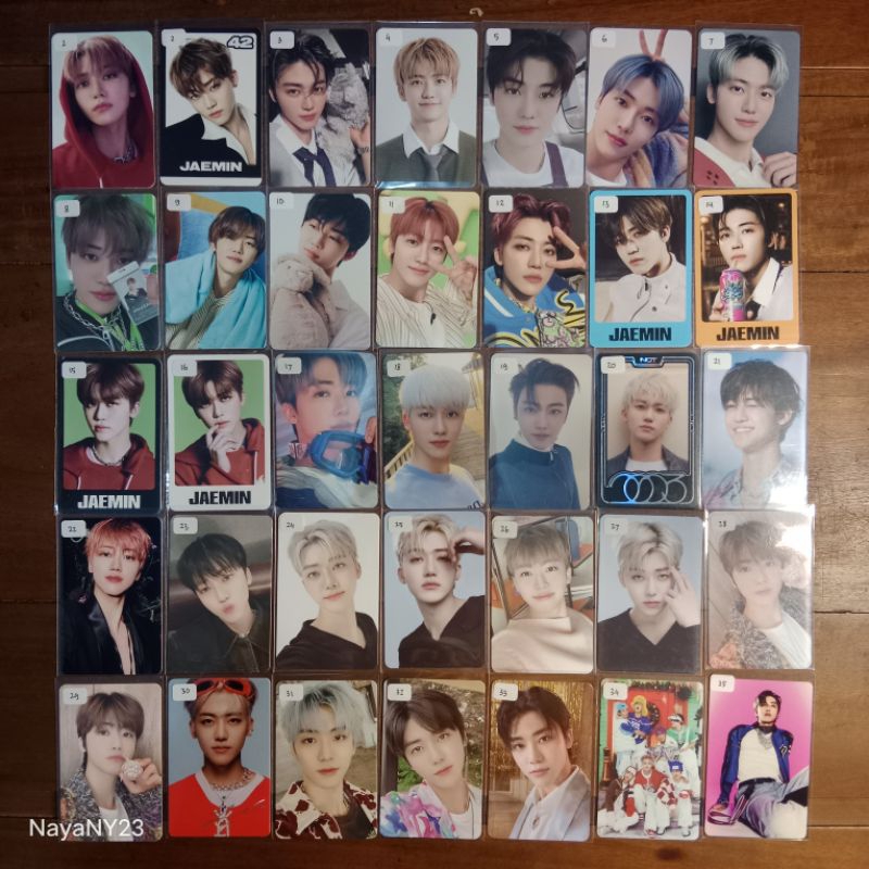 Photocard JAEMIN NCT DREAM Official (คริสต์มาสสีชมพู Digipack Candy TC Kihno We Boom Sanrio BFE Mumo