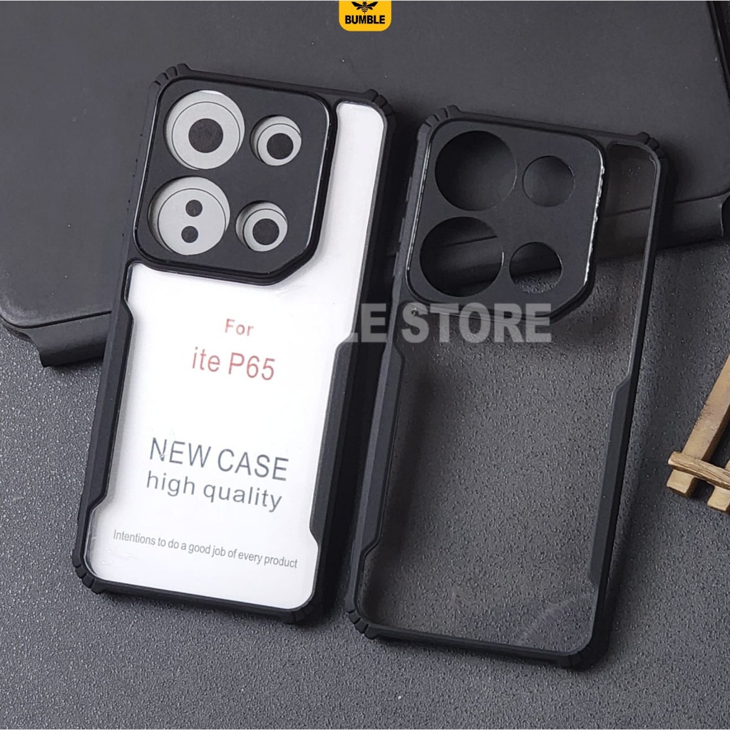 Itel P55 5G Itel P65 กรณี Fusion เกราะกันกระแทกโปร่งใสพรีเมี่ยมปลอก Itel P55 5G Itel P65