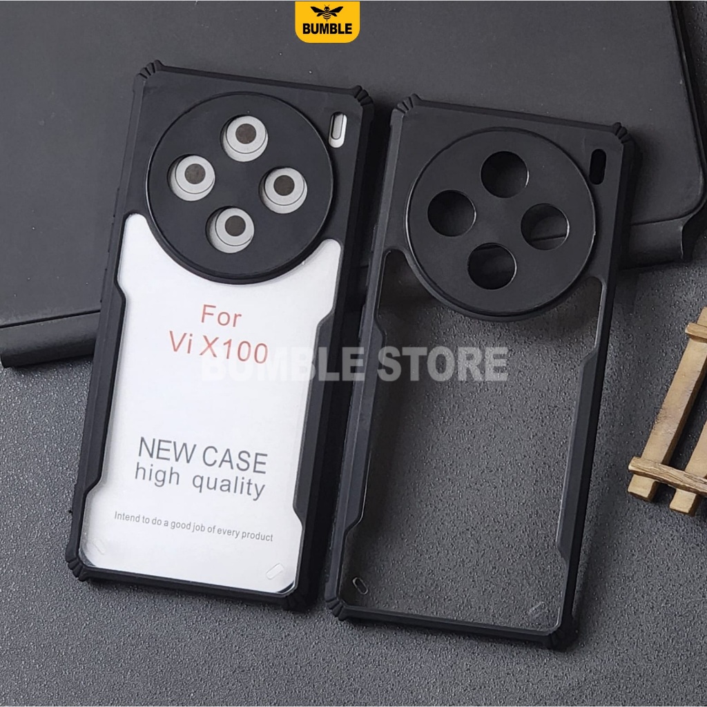 Vivo X100 Vivo X100 Pro Case Fusion Armor กันกระแทกโปร่งใสปลอกพรีเมี่ยม Vivo X100 Vivo X100 Pro