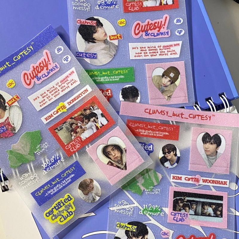 พร้อม! แผ่นสติ๊กเกอร์ CBC Glittery (BOYNEXTDOOR, ENHYPEN, ZB1, RIIZE) โดย Vintagepals