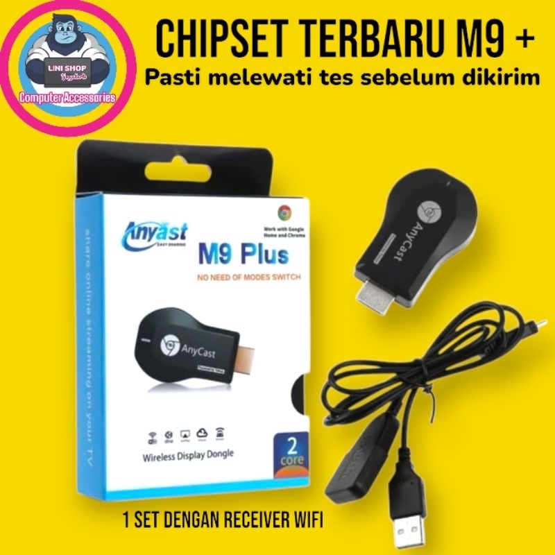 Anycast M9 plus HDMI Dongle Anycast WIFI Display TV ตัวรับสัญญาณไร้สาย mirroring