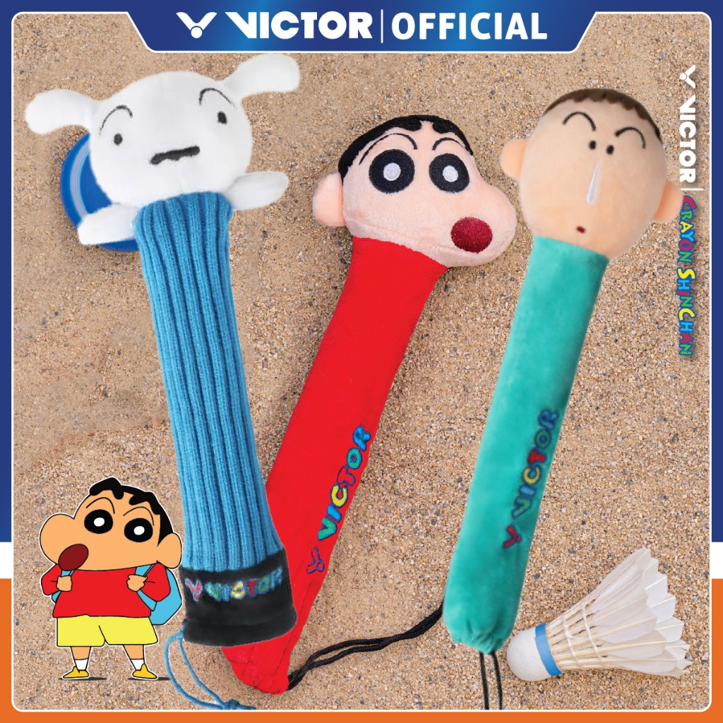 VICTOR X CRAYON SHINCHAN GC 001CS GC001CS M ไม้แบดมินตัน ฝาครอบด้ามจับ