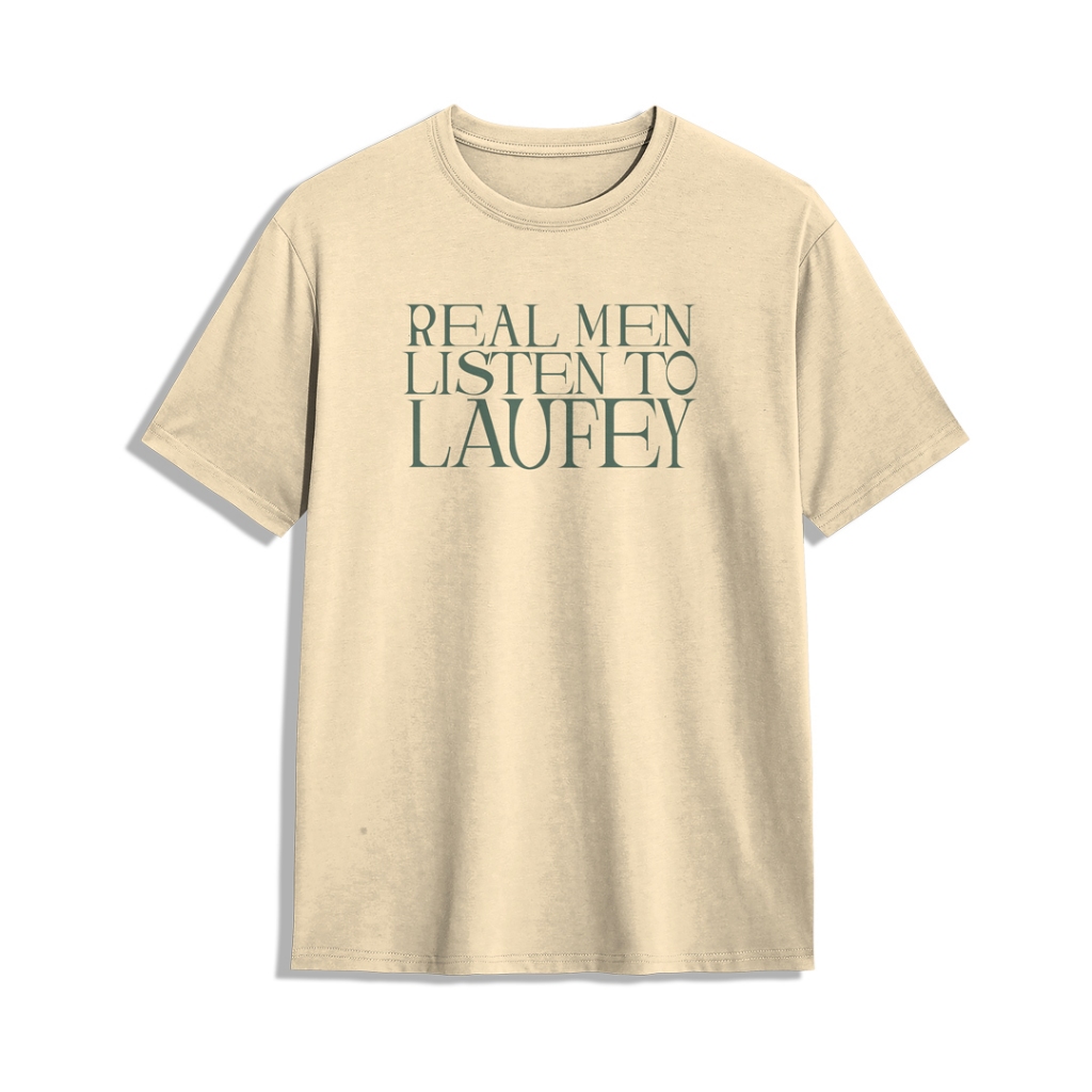 Laufey T-Shirt Real Men ฟังเสื้อยืด Laufey
