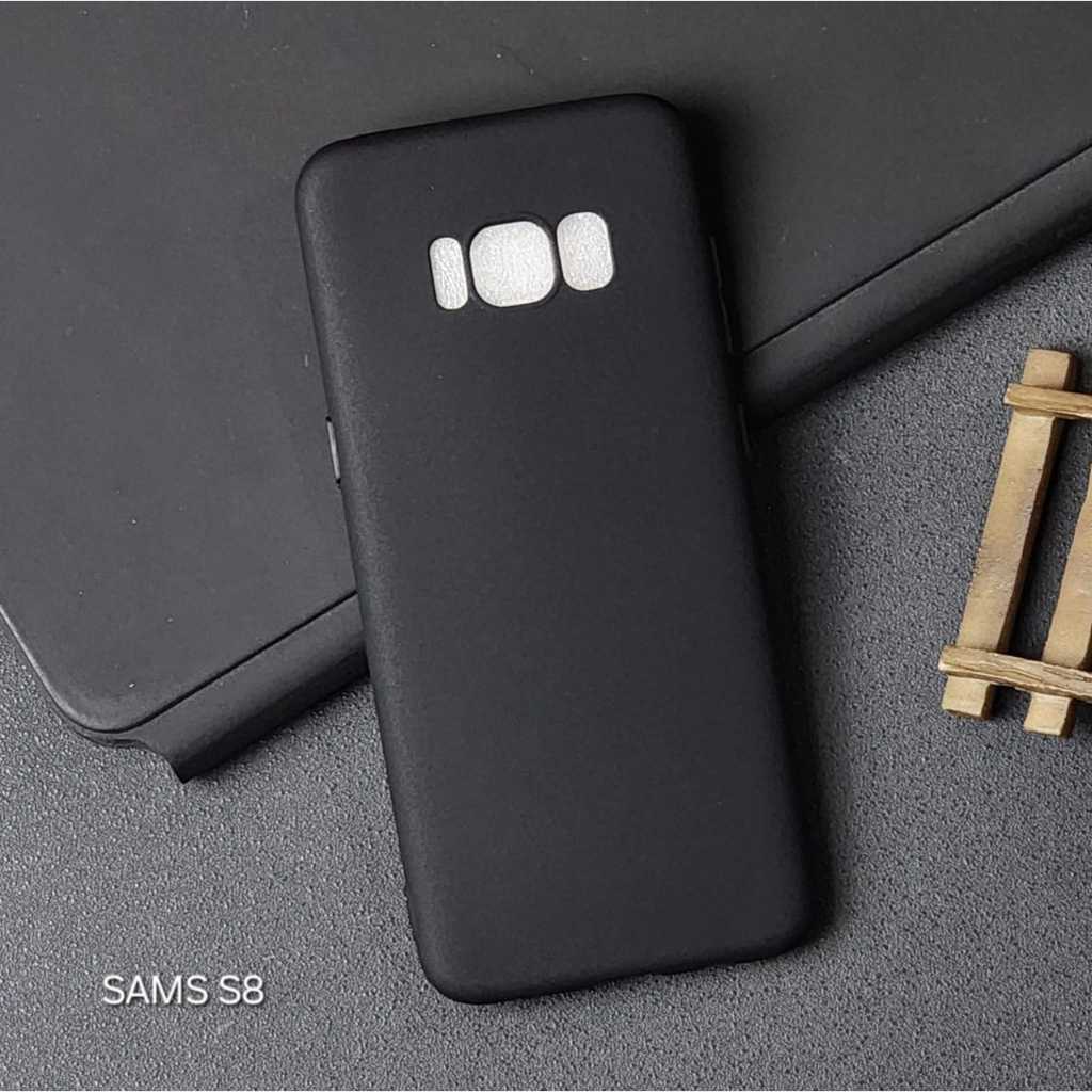 Samsung A8 2018 Samsung S8 Samsung S8 Plus Softcase Macaron Square Black / Case Square Black Edge Ca