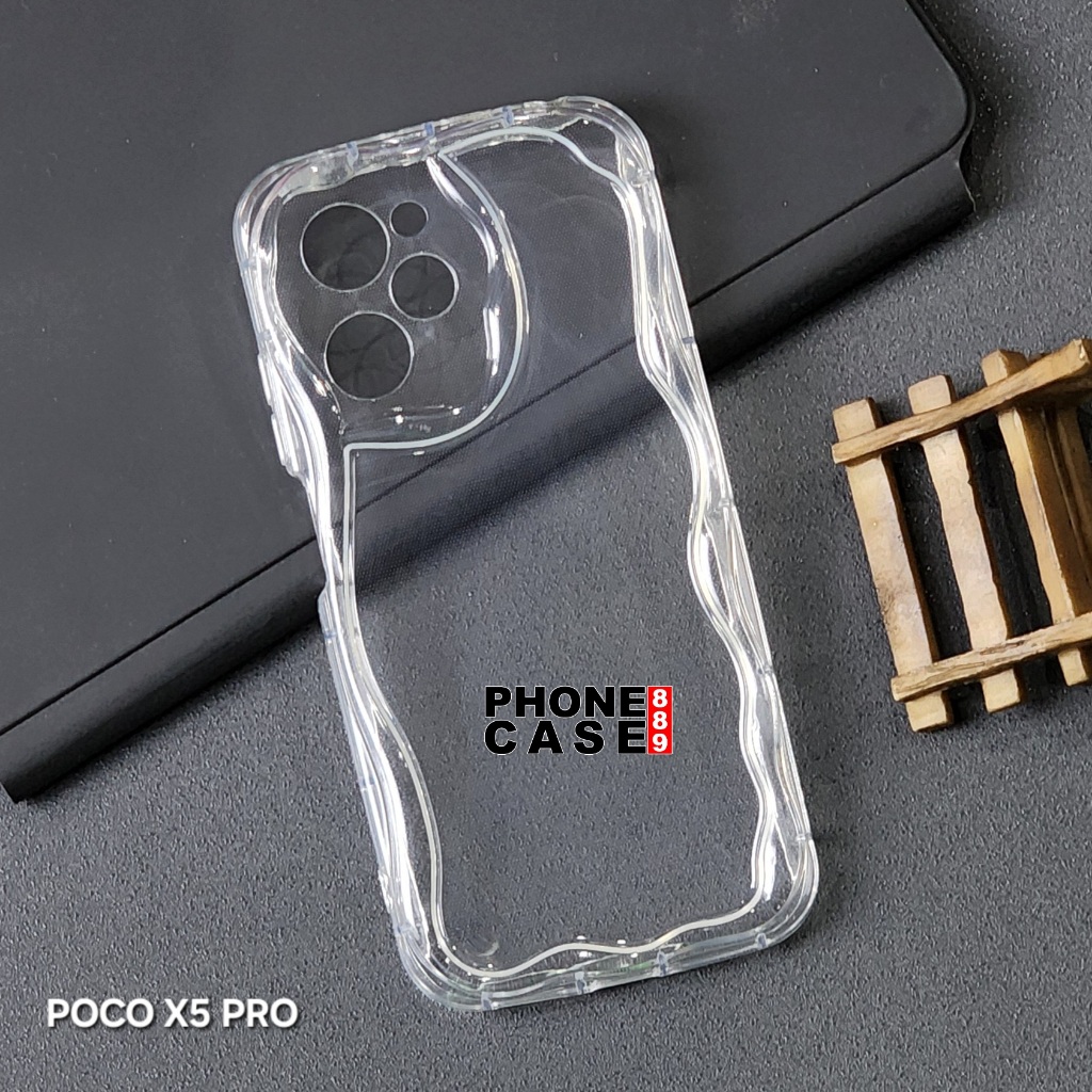 CASE POCO X5 PRO 5G SOFT CASE MELTING WAVY CHROME CASE G01 POCO X5 PRO 5G