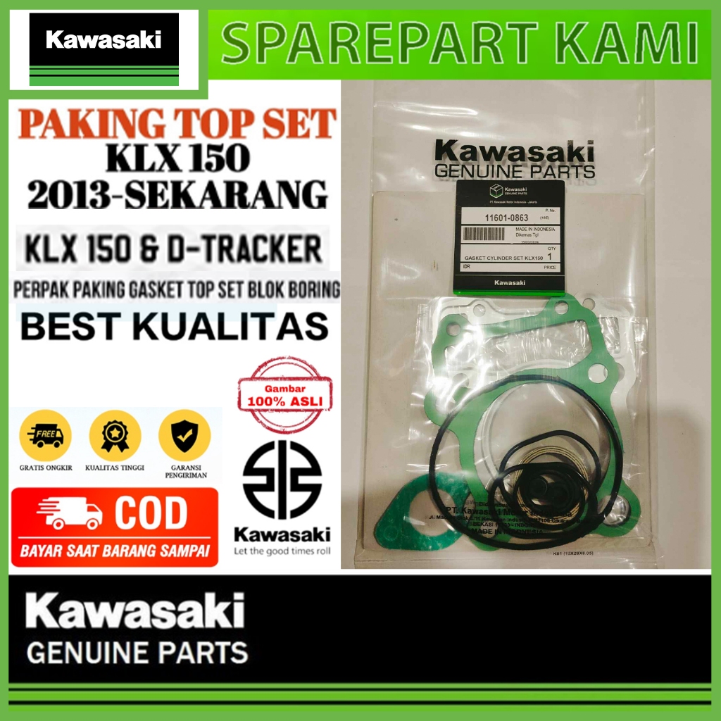PAKING GASKET TOPSET TOP SET PACKING GASKET HEAD KAWASAKI KLX 150 GL DTRACKER D-TRACKER