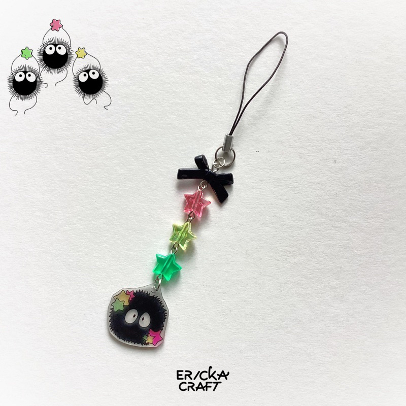 GANTUNGAN HP SUSUTURARI GHIBLI ANIME SPIRITED AWAY โทรศัพท์แขวนโดย ERICKA CRAFT