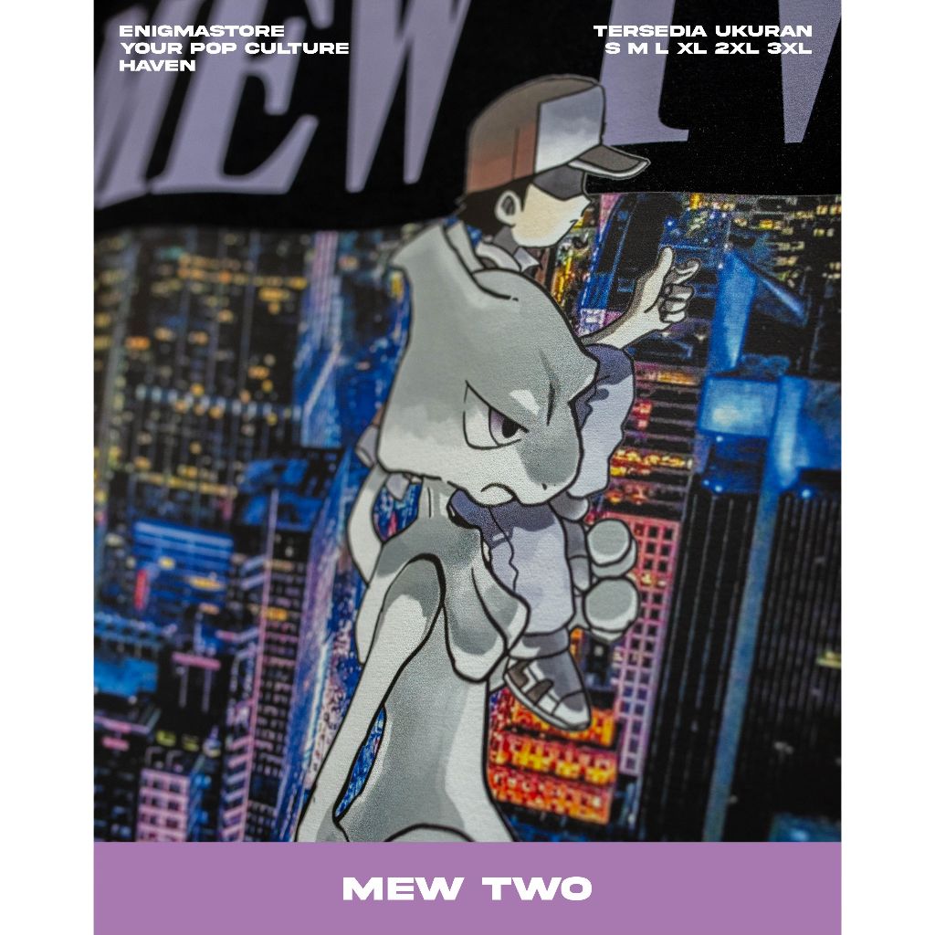 เสื้อยืด POKEMON MEW TWO - เสื้อยืดสําหรับเล่นเกม