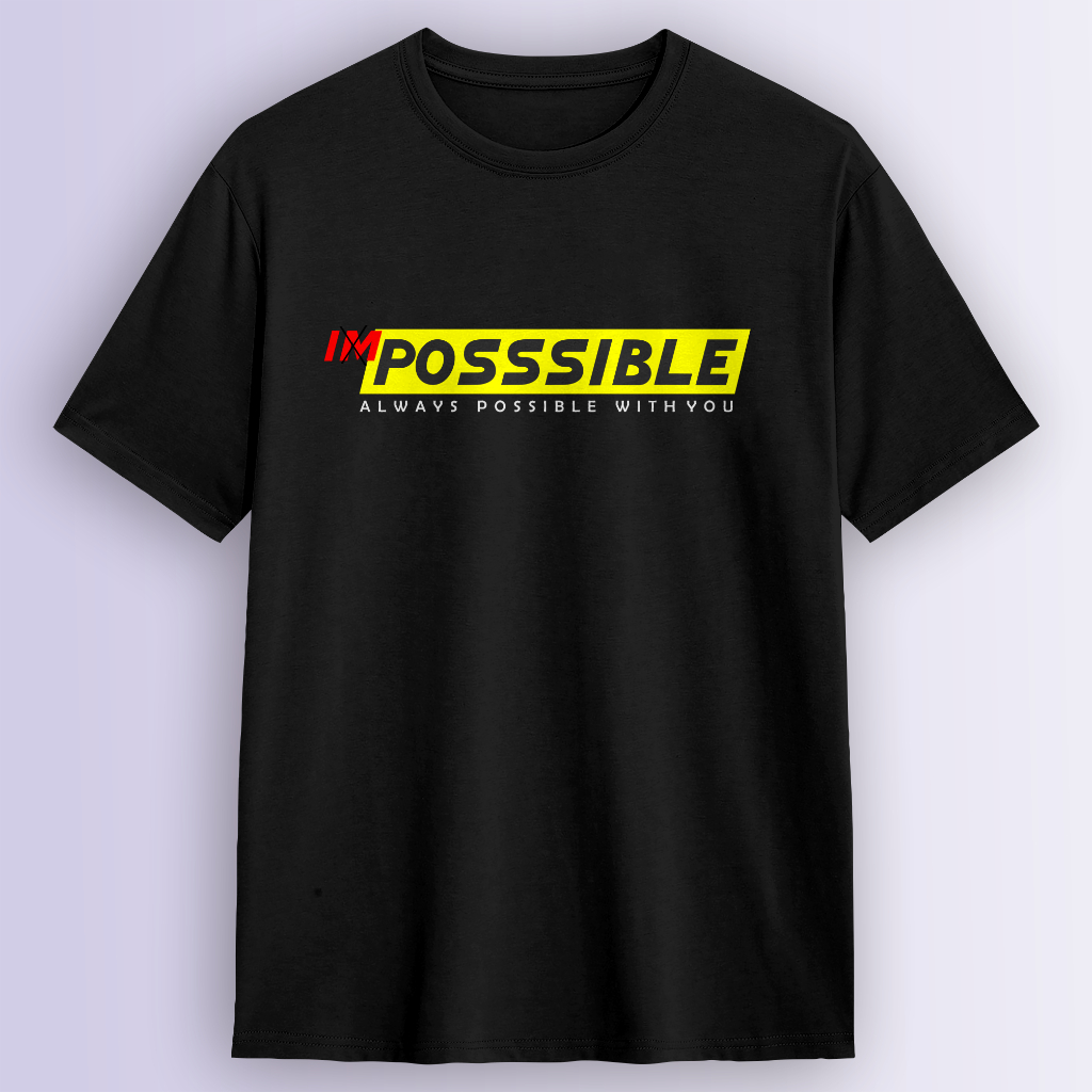 IMPOSSIBLE Mens Distro T-Shirts, Premium Distro T-Shirts for Adult Men, DISTRO T-SHIRTS