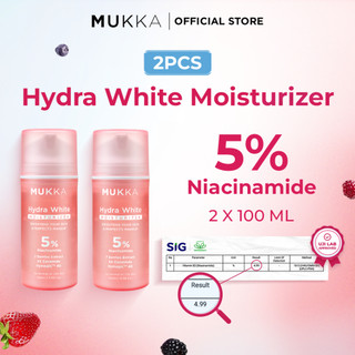 Mukka -  2pcs Hydra White Moisturizer 100ml Pelembap Wajah Mencerahkan