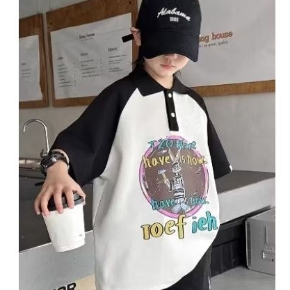 B04 COOL COLLAR TOP SIZE 110-160